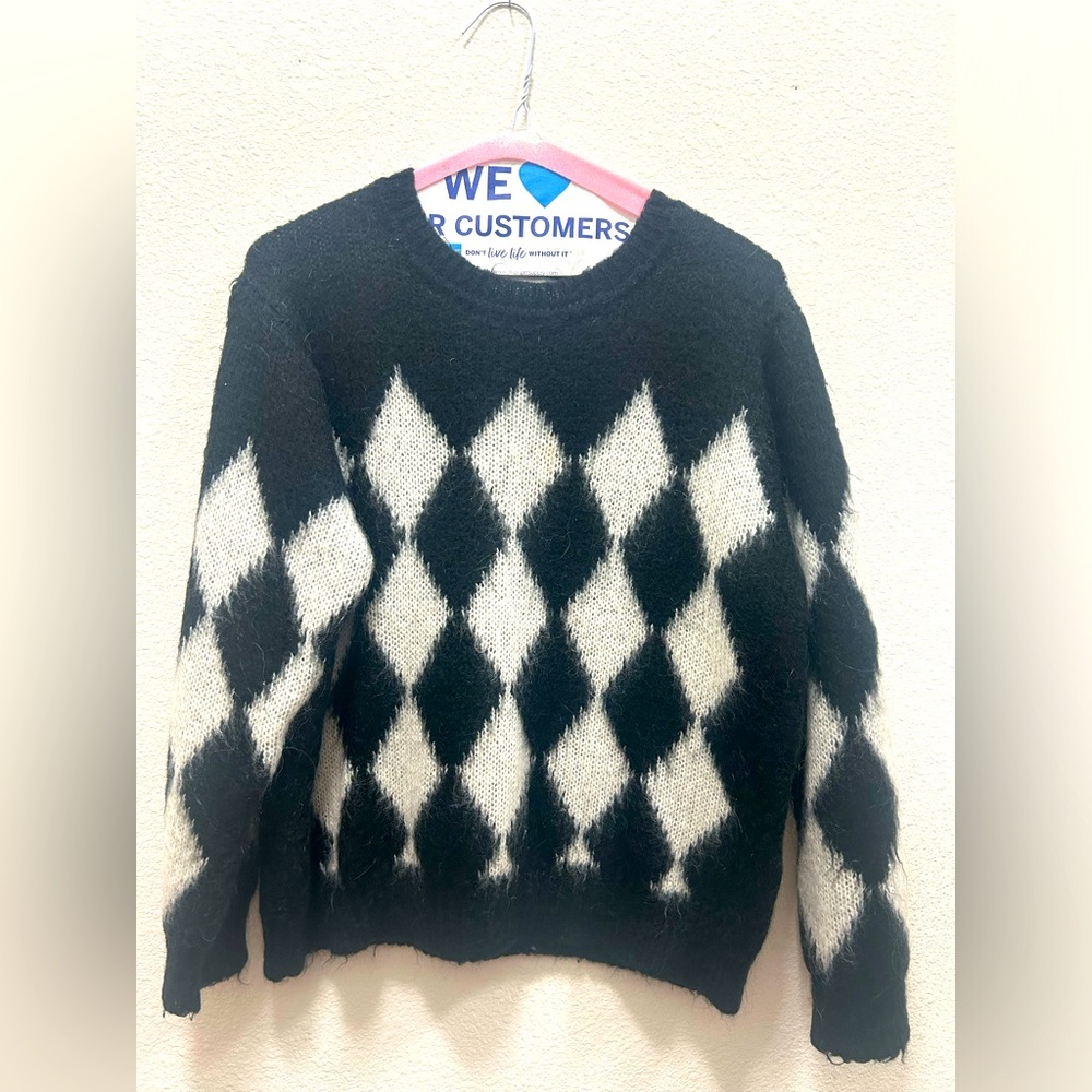 Sandro sweater: size S; very soft. Dry cleaned.
